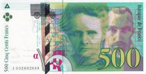 France 500 Francs - Pierre et Marie Curie - 1995 - Letter J - F.76.01