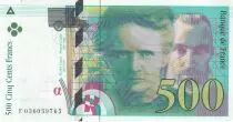 France 500 Francs - Pierre et Marie Curie - 1996 - Série F.036