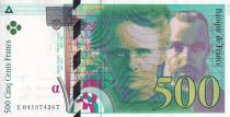 France 500 Francs - Pierre et Marie Curie - 1998 - Letter E - P.160