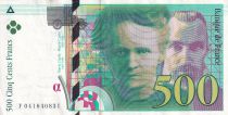 France 500 Francs - Pierre et Marie Curie - 1998 - Letter F - P.160a