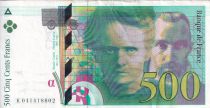 France 500 Francs - Pierre et Marie Curie - 1998 - Letter K - P.160a
