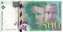 France 500 Francs - Pierre et Marie Curie - 1998 - Letter T - P.160a