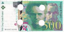 France 500 Francs - Pierre et Marie Curie - Annuled - 1994 - Lettre M - P.160