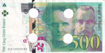 France 500 Francs - Pierre et Marie Curie - Cancelled - 1994 - Letter B - F.76.01