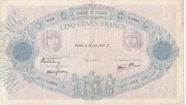 France 500 Francs - Pink and  blue - 16-06-1938 - Serial U.2991 - P.66