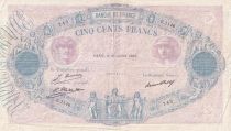 France 500 Francs - Pink and  blue - 16-07-1929 - Serial E.1146 - P.66