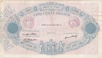 France 500 Francs - Pink and  blue - 16-07-1931 - Serial Y.1758 - P.66