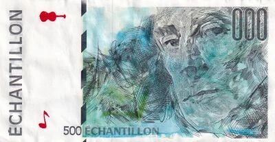 France 500 Francs - Ravel - Type Eiffel - Echantillon - 1992-2001