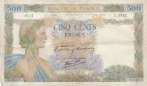 France 500 francs - The peace - 16-01-1941 - Serial C.1912