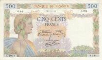 France 500 francs - The peace - 17-10-1940 - Serial L.1033