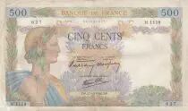 France 500 francs - The peace - 17-10-1940 - Serial M.1119