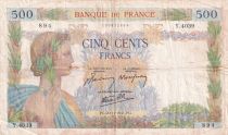 France 500 Francs - The Peace - 20-11-1941 - Serial Y.4039