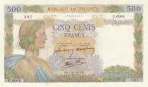 France 500 Francs - The peace- 01-10-1942 - Serial U.6964