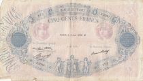 France 500 Francs Blue and Pink - 04-06-1936- Serial Z.2307