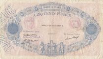 France 500 Francs Blue and Pink - 05-02-1932 - Serial T.1783