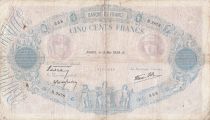 France 500 Francs Blue and Pink - 19-05-1938 - Serial R.2878