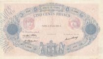 France 500 Francs Blue and Pink - 25-06-1931 - Serial L.1698