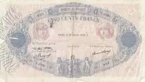 France 500 Francs Blue and Pink - 26-01-1933 - Serial L.2090