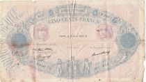France 500 Francs Blue and Pink - 27-04-1933 - Serial P.2197