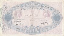 France 500 Francs Blue and pink - 29-12-1939 Série O.3923