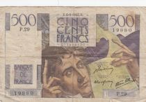 France 500 Francs Chateaubriand - 06-09-1945 - Serial P.29 - Fay.34.02