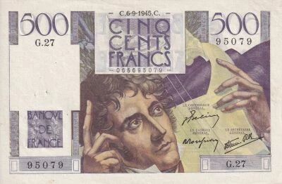 France 500 Francs Chateaubriand - 1945 - S�rie G.27