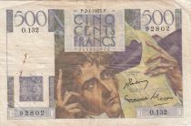 France 500 Francs Chateaubriand 02-01-1953 - Série O.132- TTB