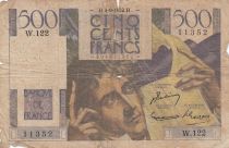 France 500 Francs Chateaubriand 04-09-1952 - Serial W.122