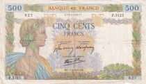 France 500 Francs La Paix - 11-06-1941 - Serial P.3125