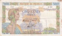 France 500 Francs La Paix - 11-07-1940 - Serial K.705