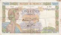 France 500 Francs La Paix - 11-07-1940 - Serial K.705