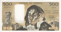 France 500 Francs Pascal - 02/01/1969 -  Serial N. 12