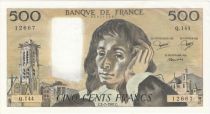 France 500 Francs Pascal - 02-07-1981 Serial Q.144