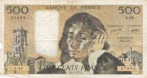 France 500 Francs Pascal - 03-02-1977 - Serial A.68 - aFine