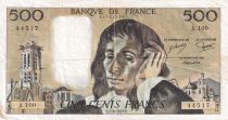 France 500 Francs Pascal - 07-06-1979  Serial A.100 - AVF