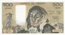 France 500 Francs Pascal - 22-01-1987 Serial W.259 - XF - P.156