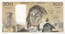 France 500 Francs Pascal - St Jacques Tower - 02-02-1989 - Serial T.293 - VF