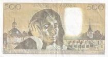 France 500 Francs Pascal - St Jacques Tower - 02-02-1989 - Serial U.294