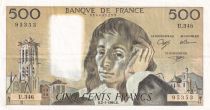 France 500 Francs Pascal - St Jacques Tower - 02-05-1991 - Serial U.336 - VF