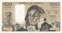 France 500 Francs Pascal - St Jacques Tower - 03-01-1985 - Serial D.218 - VF