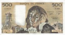 France 500 Francs Pascal - St Jacques Tower - 03-04-1980 - Serial F.109 - VF