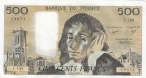 France 500 Francs Pascal - St Jacques Tower - 03-04-1980 - Serial T.108 - VF
