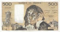 France 500 Francs Pascal - St Jacques Tower - 03-11-1977 - Serial Q.75 - VF