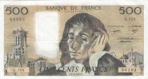 France 500 Francs Pascal - St Jacques Tower - 04-09-1980 - Serial L.124 - VF