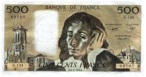 France 500 Francs Pascal - St Jacques Tower - 04.08.1981 - Serial G.139 - Fay.71.24