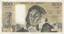 France 500 Francs Pascal - St Jacques Tower - 05-07-1984 - Serial C.209