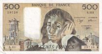 France 500 Francs Pascal - St Jacques Tower - 05-07-1990 - Serial S.331 - VF