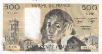France 500 Francs Pascal - St Jacques Tower - 05-08-1982 - Serial X.159 - VF