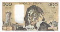 France 500 Francs Pascal - St Jacques Tower - 05-10-1978 - Serial Q.88 - VF to XF