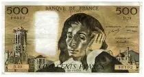 France 500 Francs Pascal - St Jacques Tower - 06-01-1972 - Serial B.29